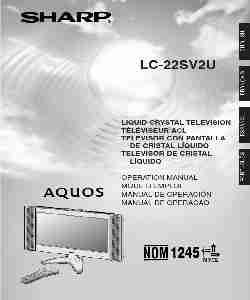 Sharp Flat Panel Television LC 22SV2U-page_pdf